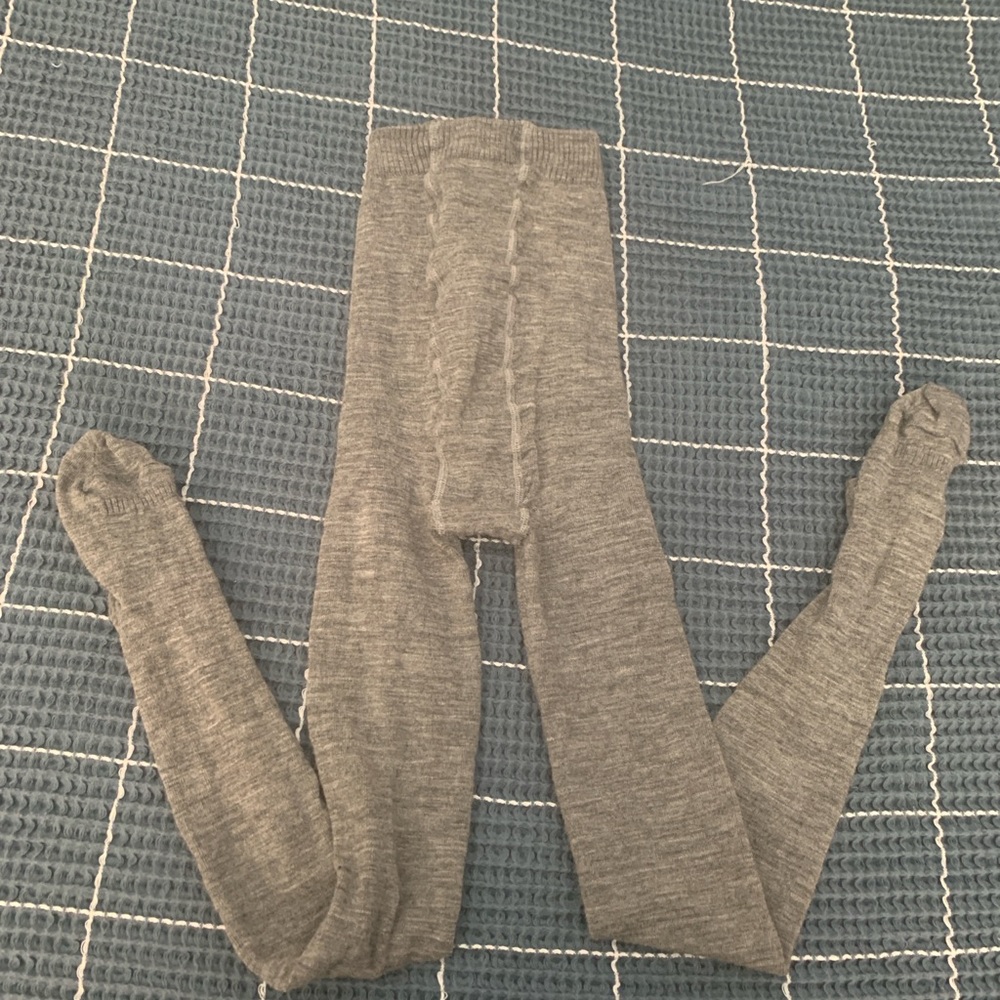 Gray Wool Tights